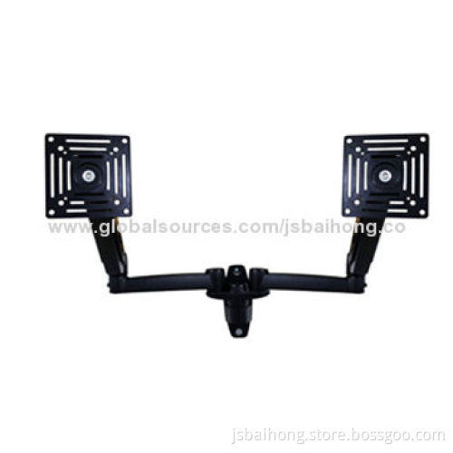 Least dual LCD wall stand for display up to 24 inches, 360° rotation